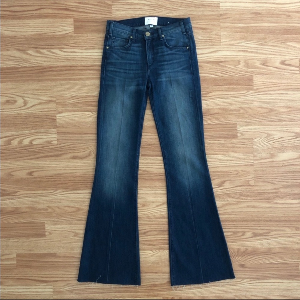 McGuire Highrise flare denim. Size 26. Raw hem. Fabric is amazingly comfortable.